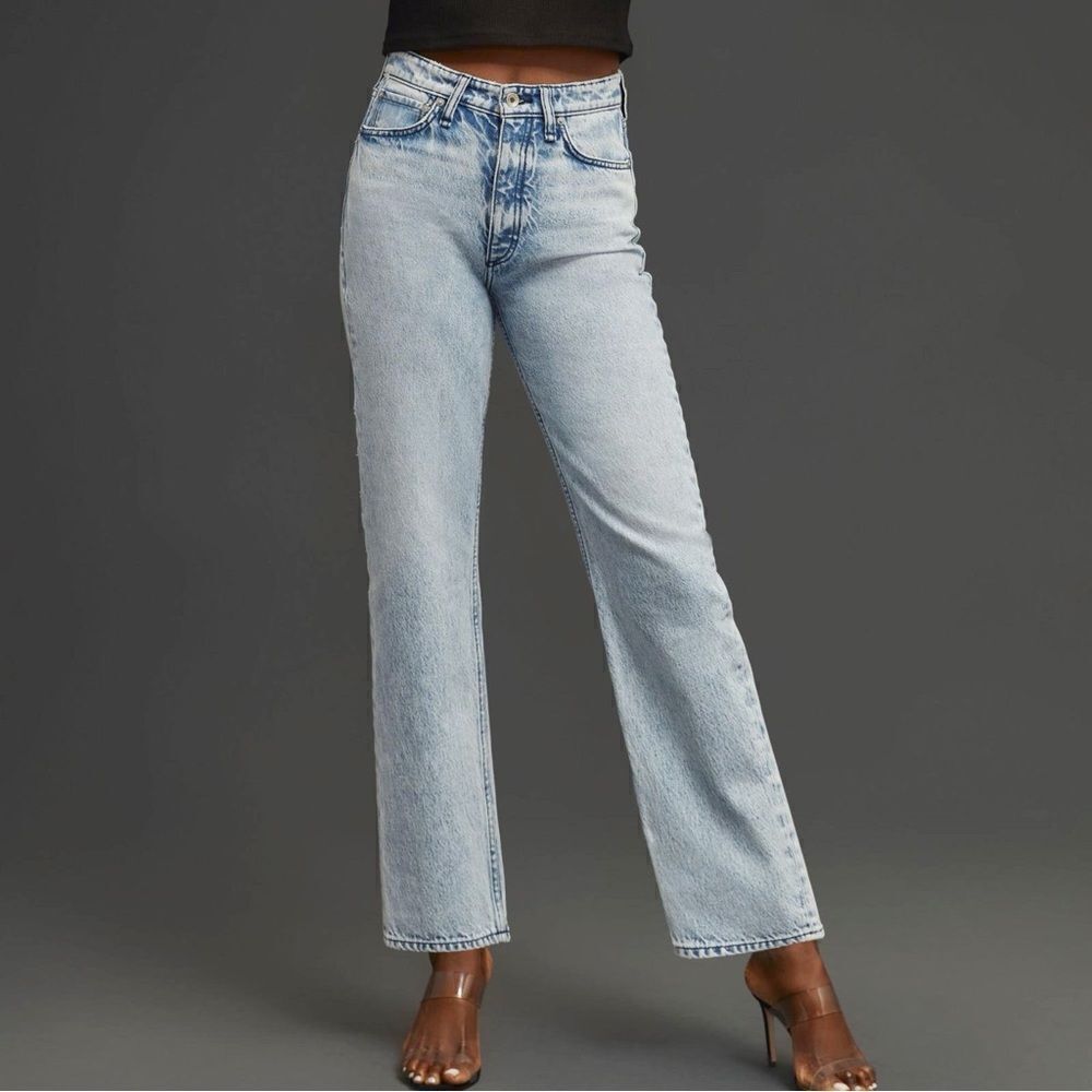 NWOT rag & bone Alex High-Rise Acid Wash Straight Jeans Womens Sz 25